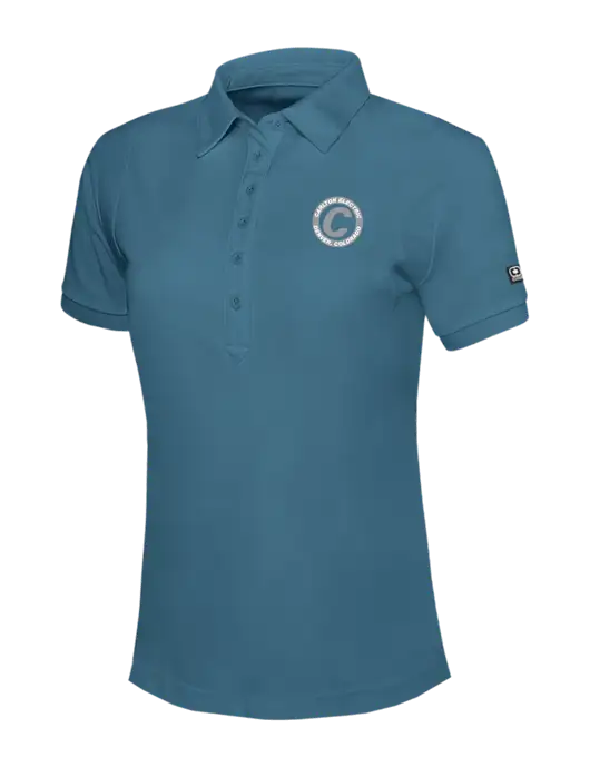 OGIO Womens Light Slate Blue Jewel Polo w/Carlton Electric Logo