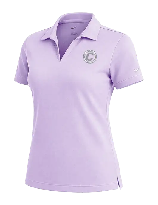 NIKE Light Purple Womens Dri-Fit Micro Pique Polo w/Carlton Electric Logo