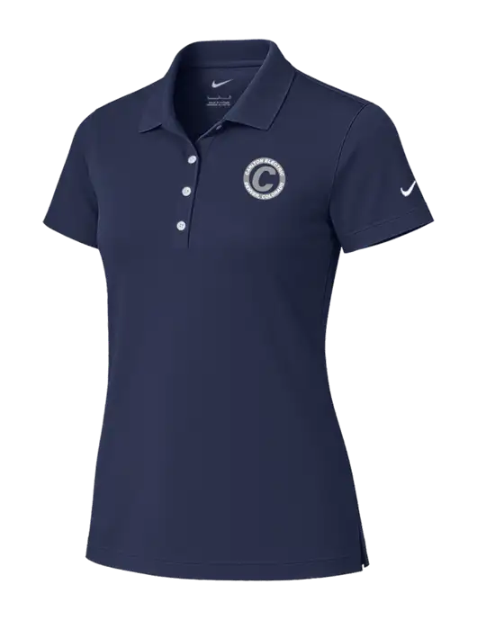Nike Womens Dark Navy Tech Basic Dri-FIT Polo
 w/Carlton Electric Logo