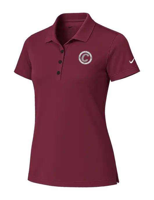 Nike Womens Cardinal Tech Basic Dri-FIT Polo
 w/Carlton Electric Logo