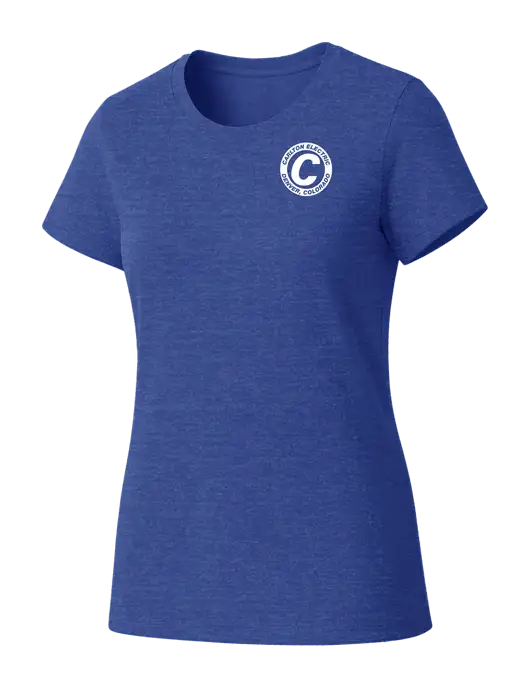 Womens Seriously Soft Royal Frost T-Shirt w/Carlton Electric Logo